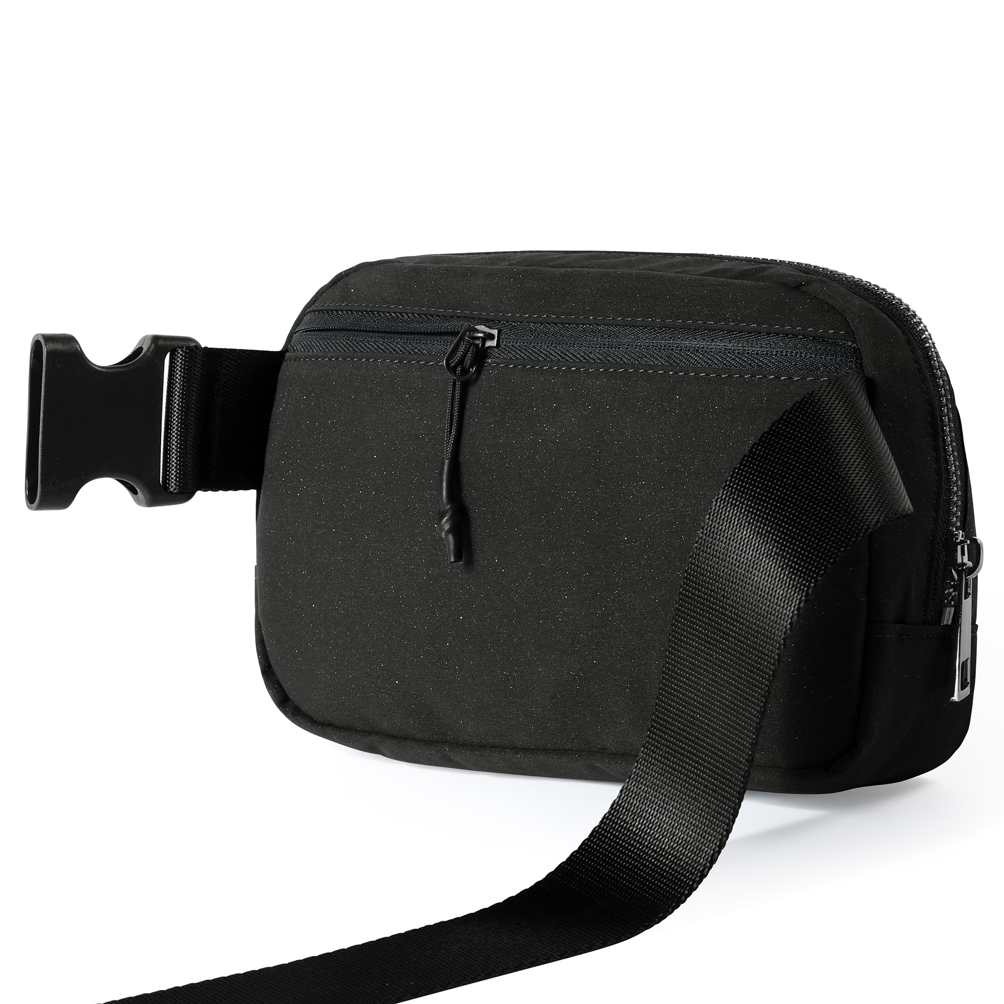 Black shiny bum bag online