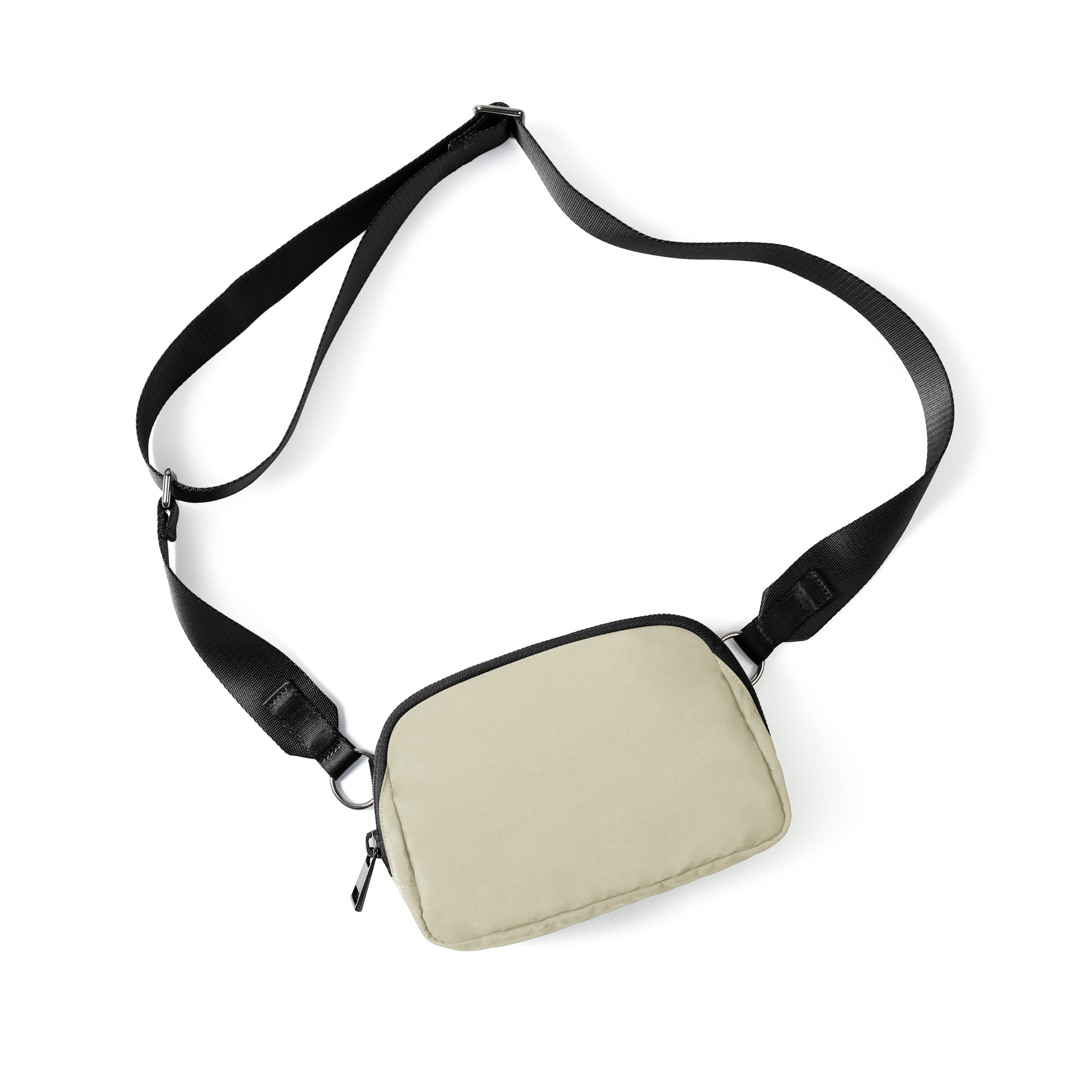 Unisex Mini Crossbody Bag Khaki 8 x 2 x 5.5 - ododos