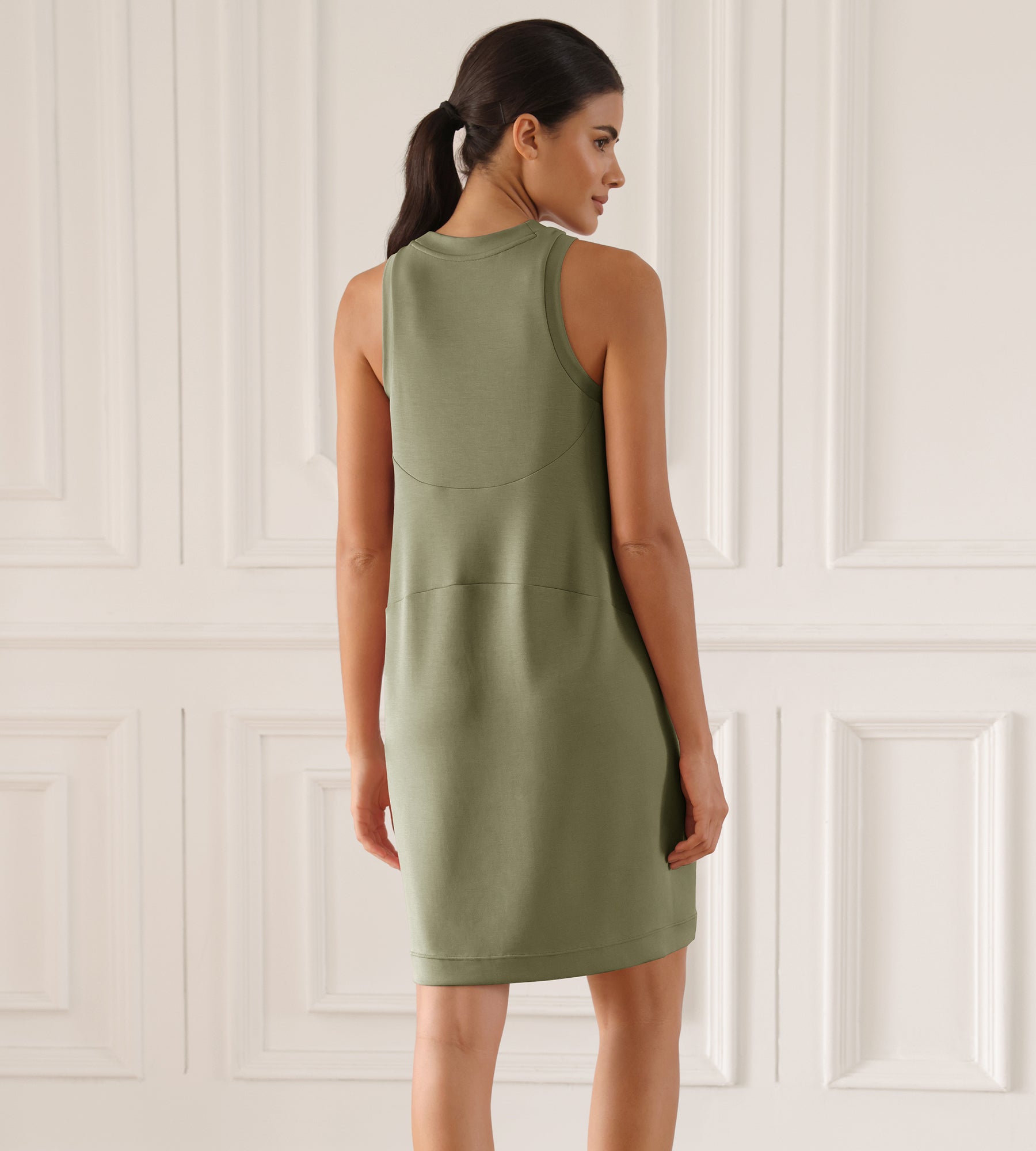 Modal Soft Loose Tank Dress - ododos