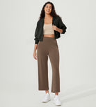 Full-Zip Cropped Long Sleeve Crop Casual Sweatshirts Jacket - ododos