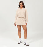 Modal Soft Oversized Long Sleeve Cropped Hoodie - ododos