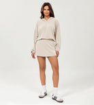 Modal Soft Oversized Long Sleeve Cropped Hoodie - ododos