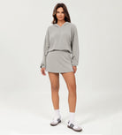 Modal Soft Oversized Long Sleeve Cropped Hoodie - ododos