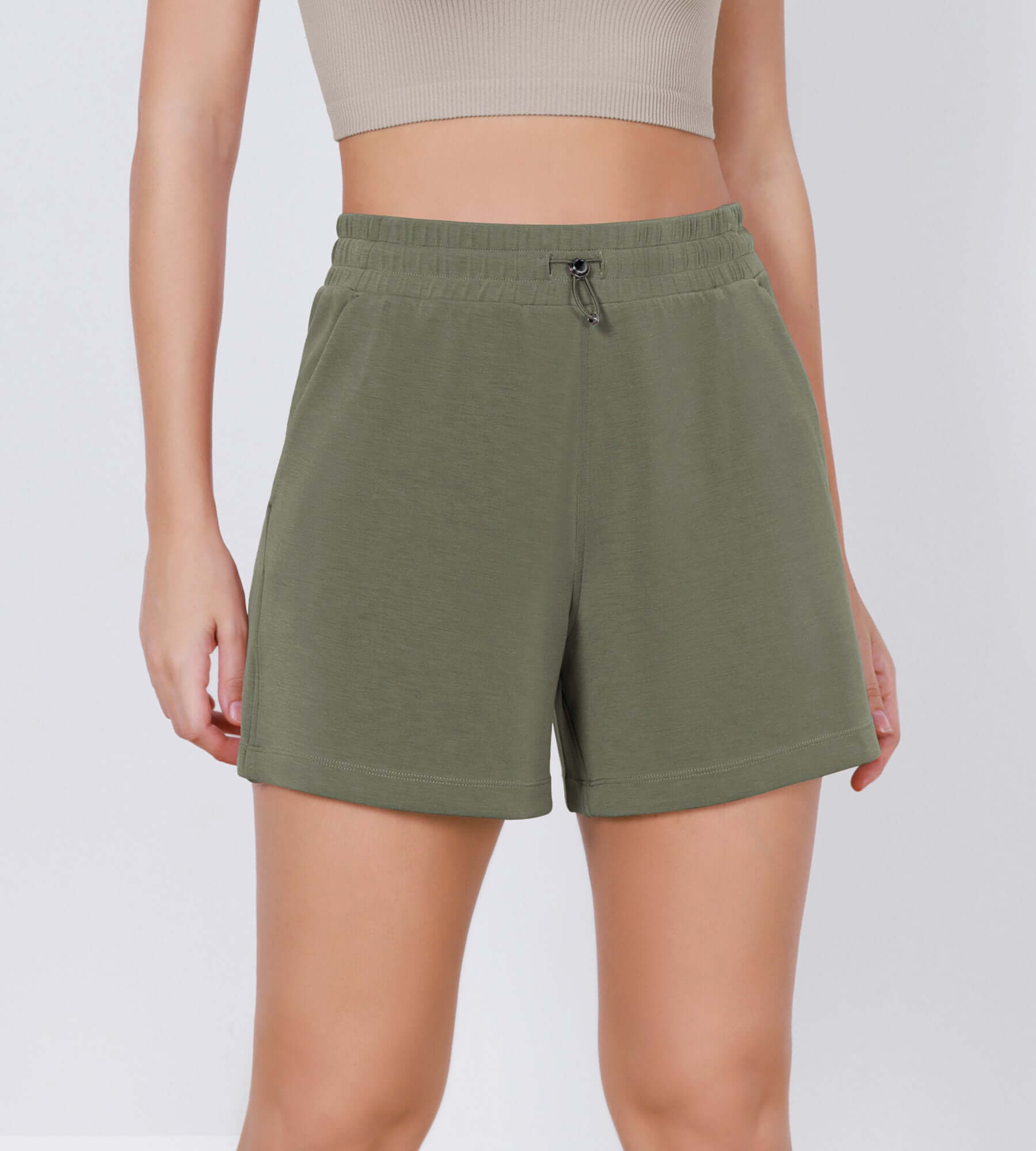 Modal Soft Adjustable Shockcord Relaxed Shorts - ododos