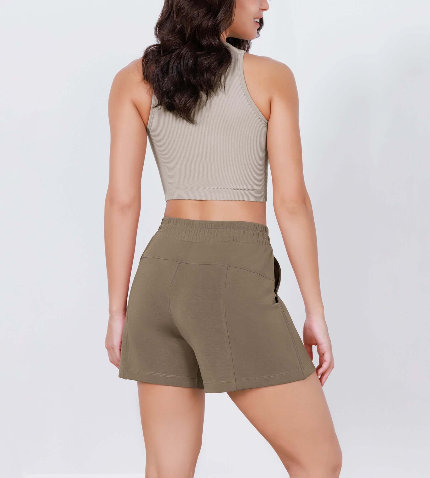 Modal Soft Adjustable Shockcord Relaxed Shorts - ododos