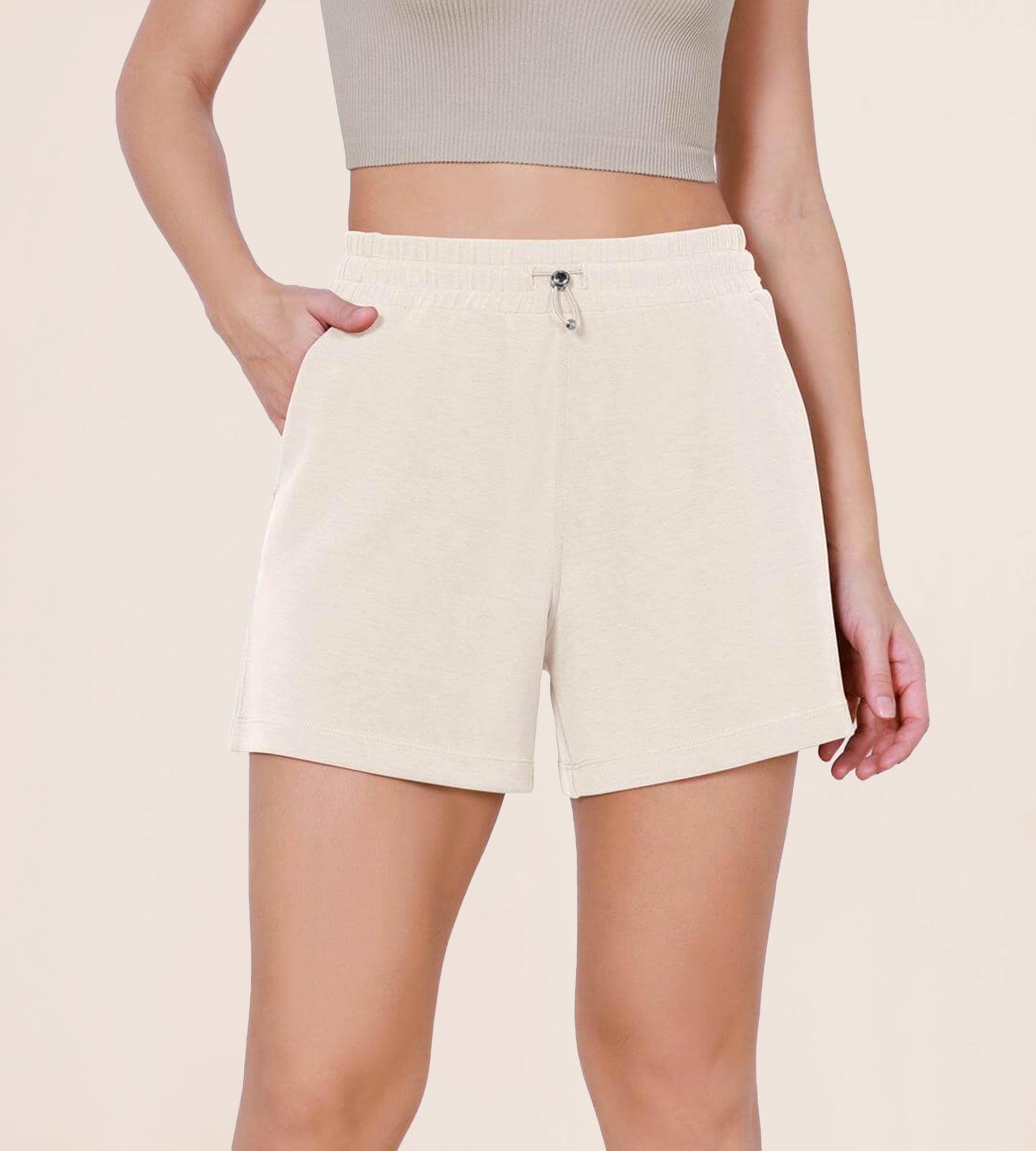 Modal Soft Adjustable Shockcord Relaxed Shorts - ododos