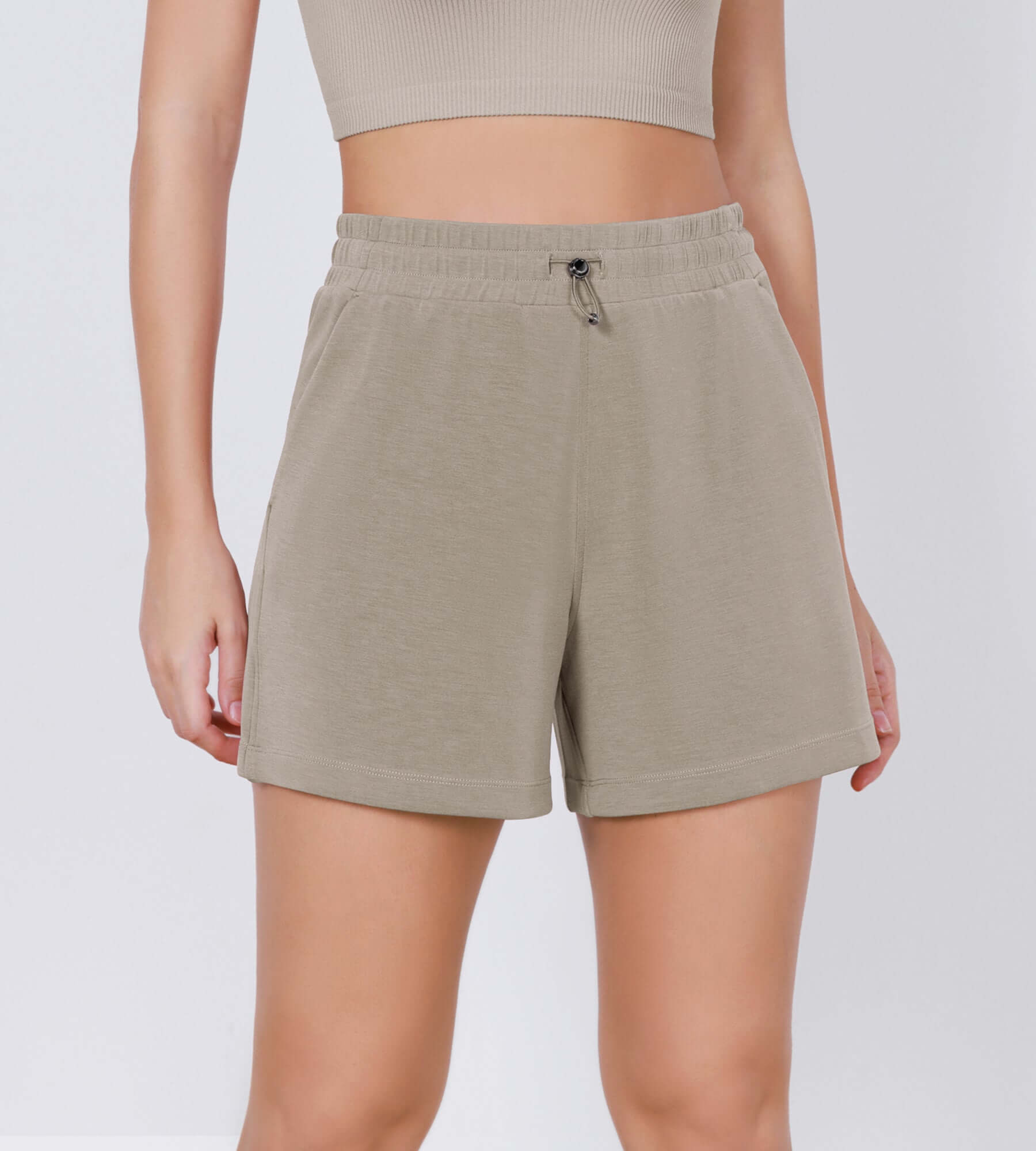 Modal Soft Adjustable Shockcord Relaxed Shorts - ododos