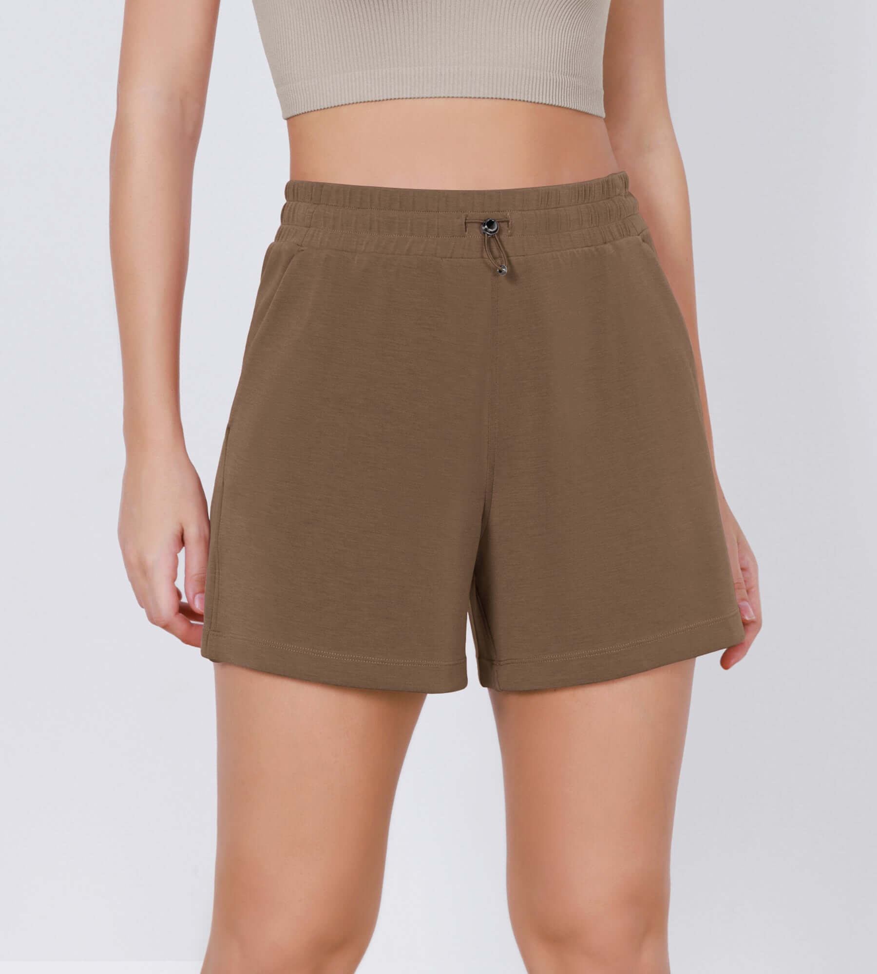Modal Soft Adjustable Shockcord Relaxed Shorts - ododos