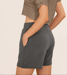 Modal Soft High Waist Casual Shorts with Pockets - ododos