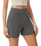 Modal Soft High Waist Casual Shorts with Pockets - ododos