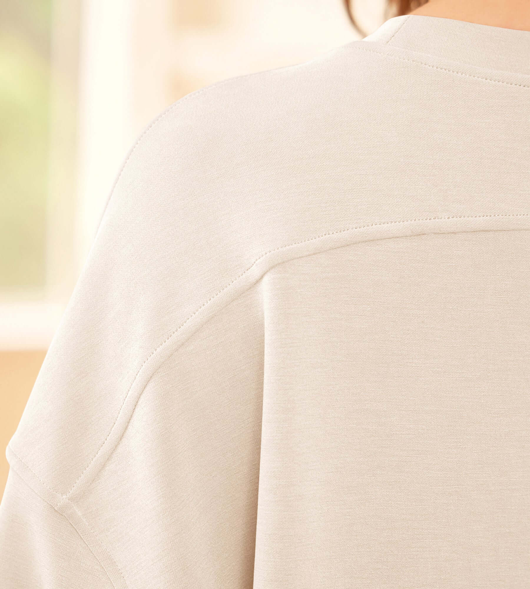 Modal Soft Oversized Crew Neck Short Sleeve T-Shirts - ododos