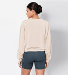 Modal Soft Long Sleeve Cropped Sweatshirts - ododos