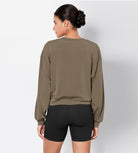 Modal Soft Long Sleeve Cropped Sweatshirts - ododos