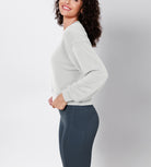 Modal Soft Long Sleeve Cropped Sweatshirts - ododos