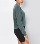 Modal Soft Long Sleeve Cropped Sweatshirts - ododos