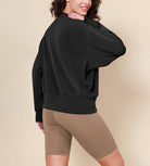 Modal Soft Long Sleeve Oversized Sweatshirts - ododos