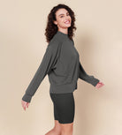 Modal Soft Long Sleeve Oversized Sweatshirts - ododos