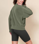 Modal Soft Long Sleeve Oversized Sweatshirts - ododos