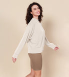 Modal Soft Long Sleeve Oversized Sweatshirts - ododos