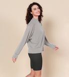 Modal Soft Long Sleeve Oversized Sweatshirts - ododos