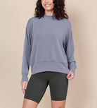 Modal Soft Long Sleeve Oversized Sweatshirts - ododos