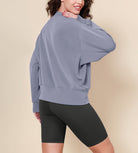 Modal Soft Long Sleeve Oversized Sweatshirts - ododos