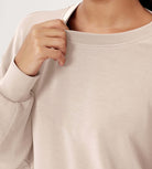 Modal Soft Oversized Crew Neck Sweatshirts - ododos