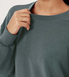 Modal Soft Oversized Crew Neck Sweatshirts - ododos