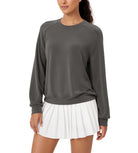 Modal Soft Raglan Long Sleeves Sweatshirts - ododos