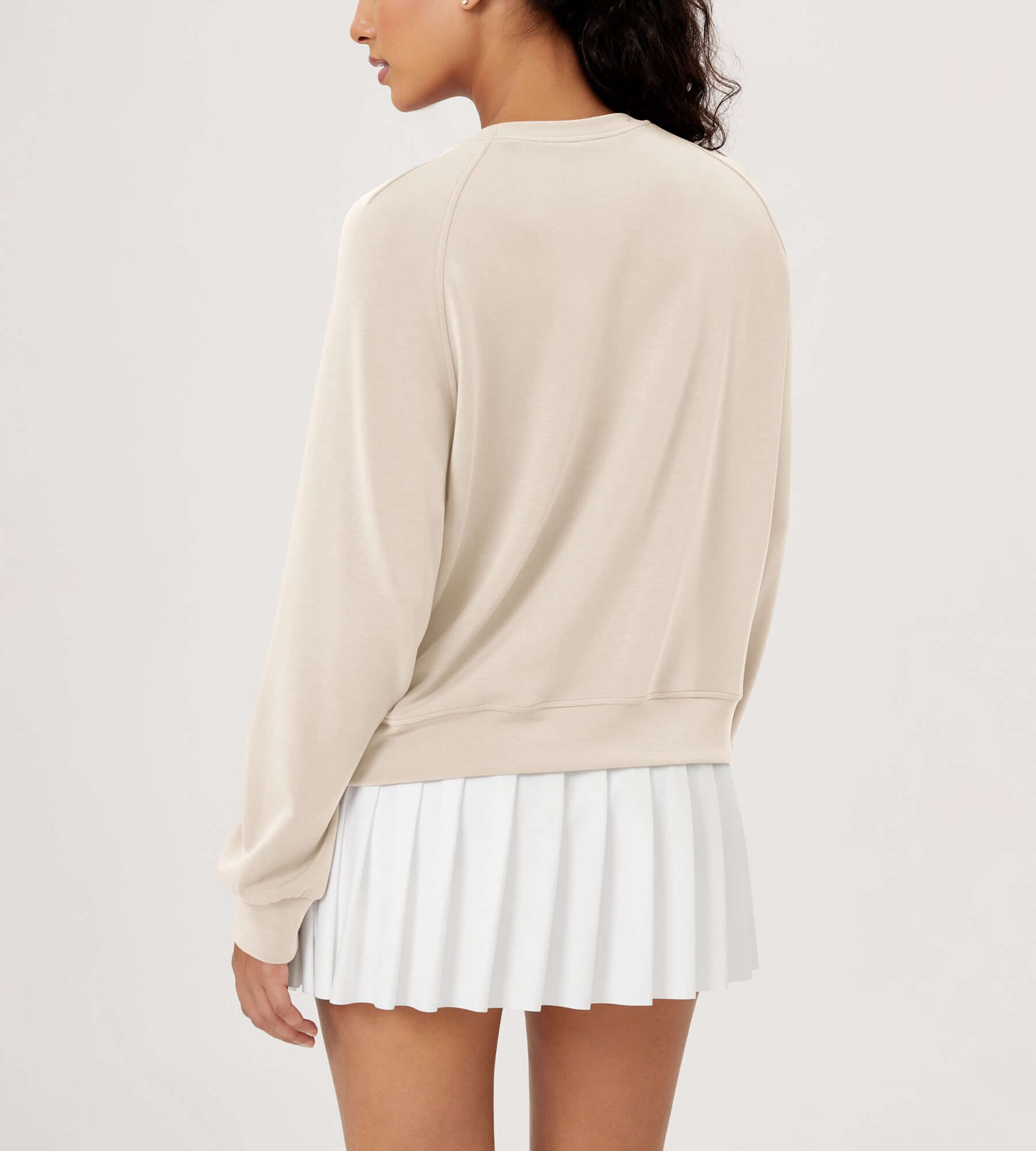 Modal Soft Raglan Long Sleeves Sweatshirts - ododos