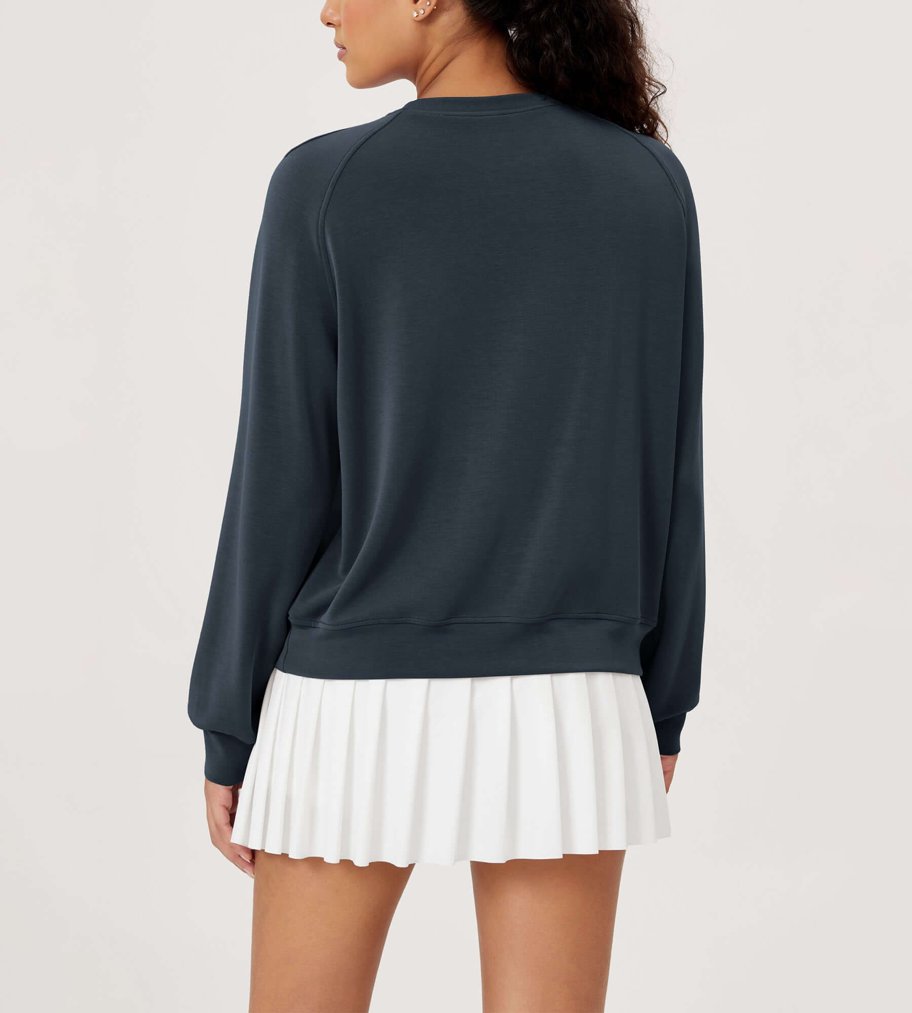 Modal Soft Raglan Long Sleeves Sweatshirts - ododos