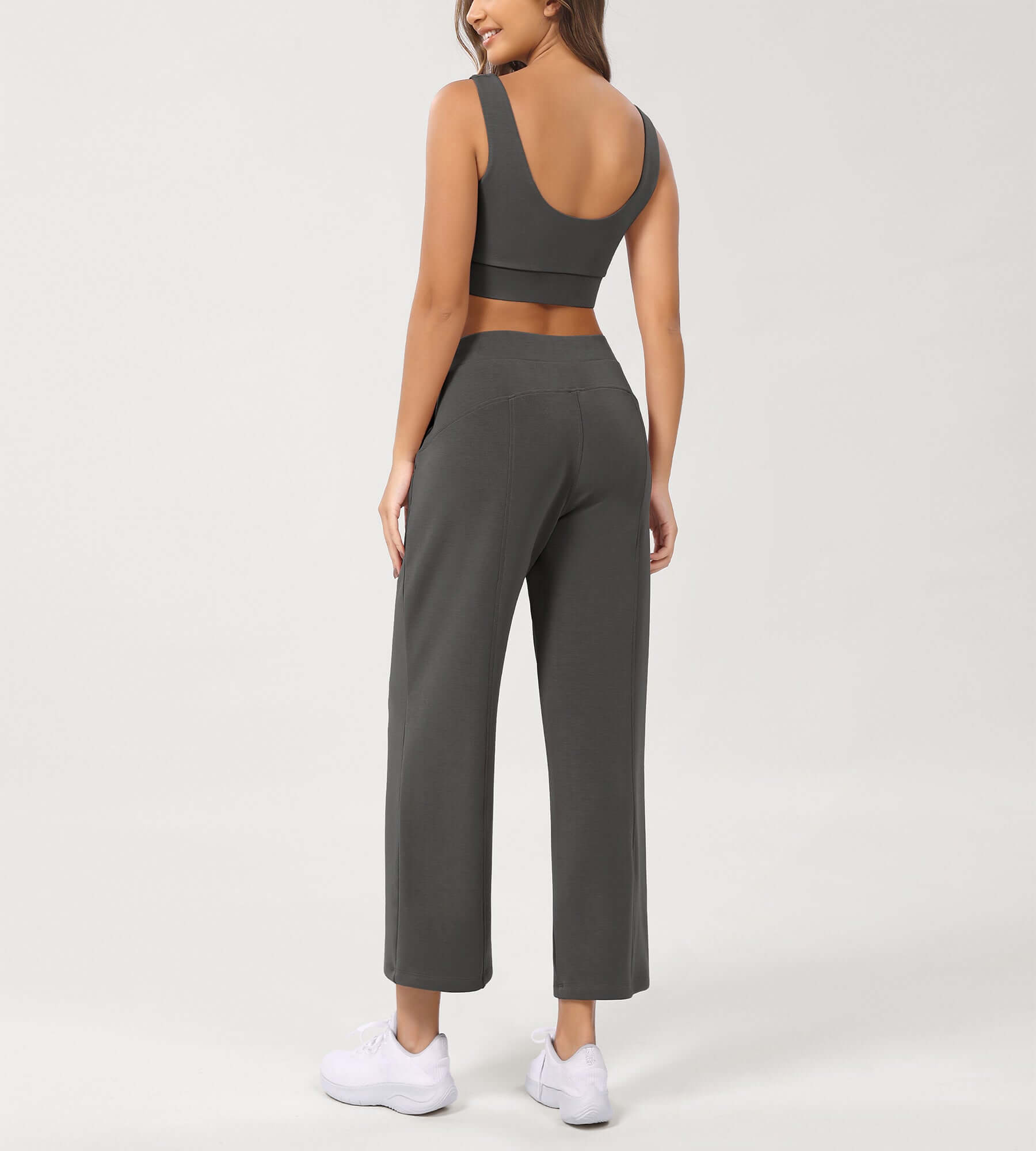 Modal Soft Relaxed Cropped Pants - ododos