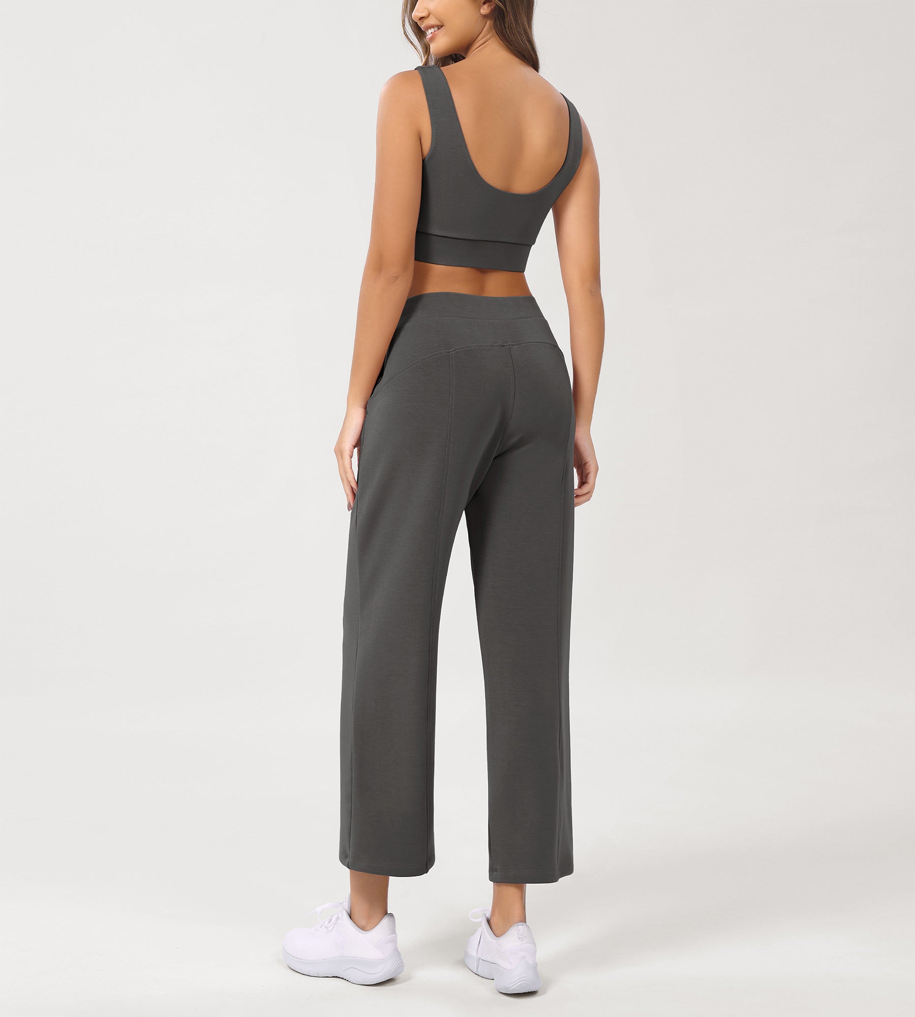 Modal Soft Relaxed Cropped Pants - ododos