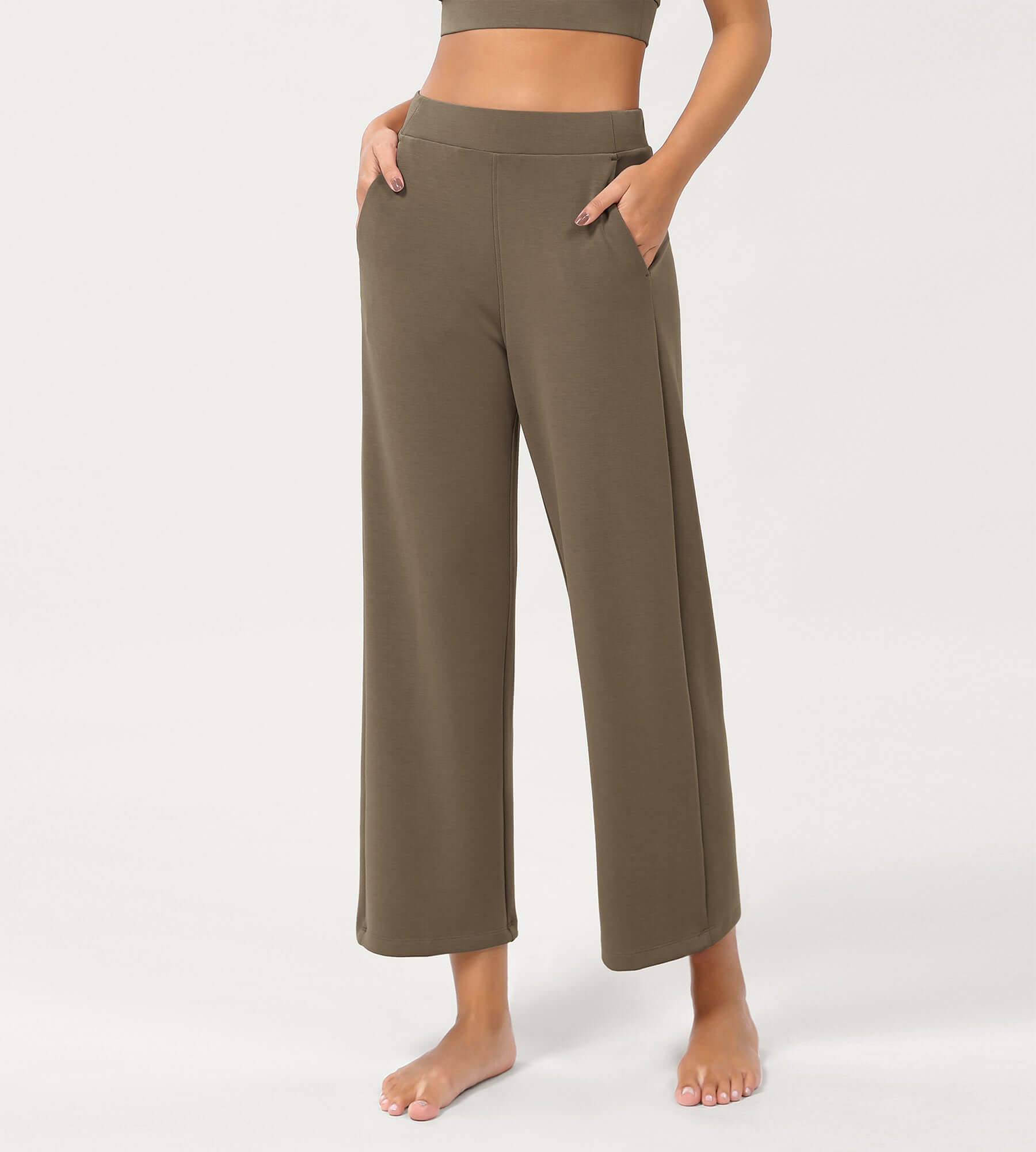 Modal Soft Relaxed Cropped Pants - ododos