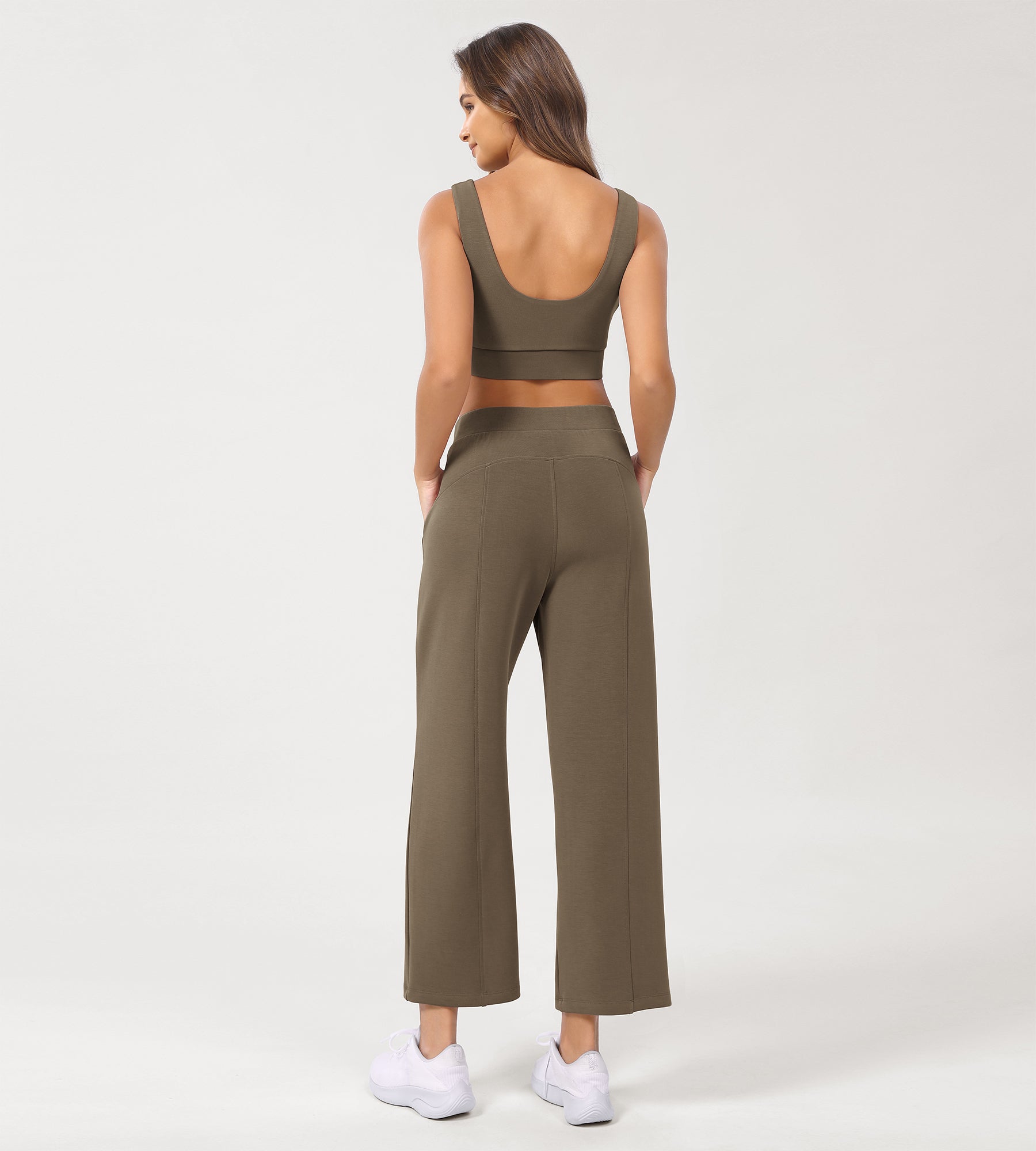 Modal Soft Relaxed Cropped Pants - ododos