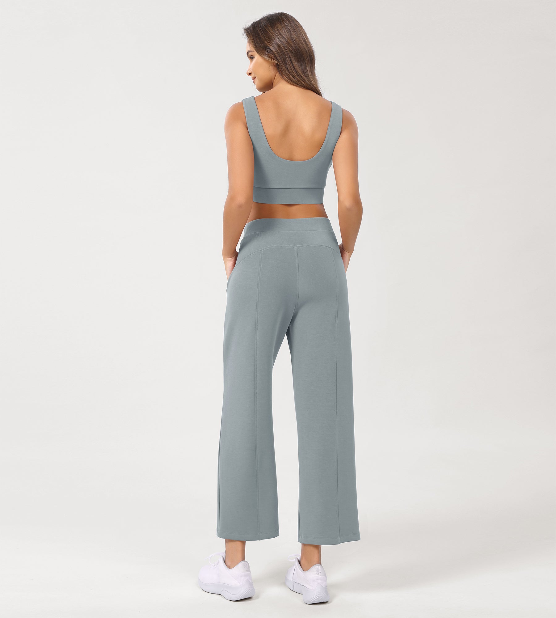 Modal Soft Relaxed Cropped Pants - ododos