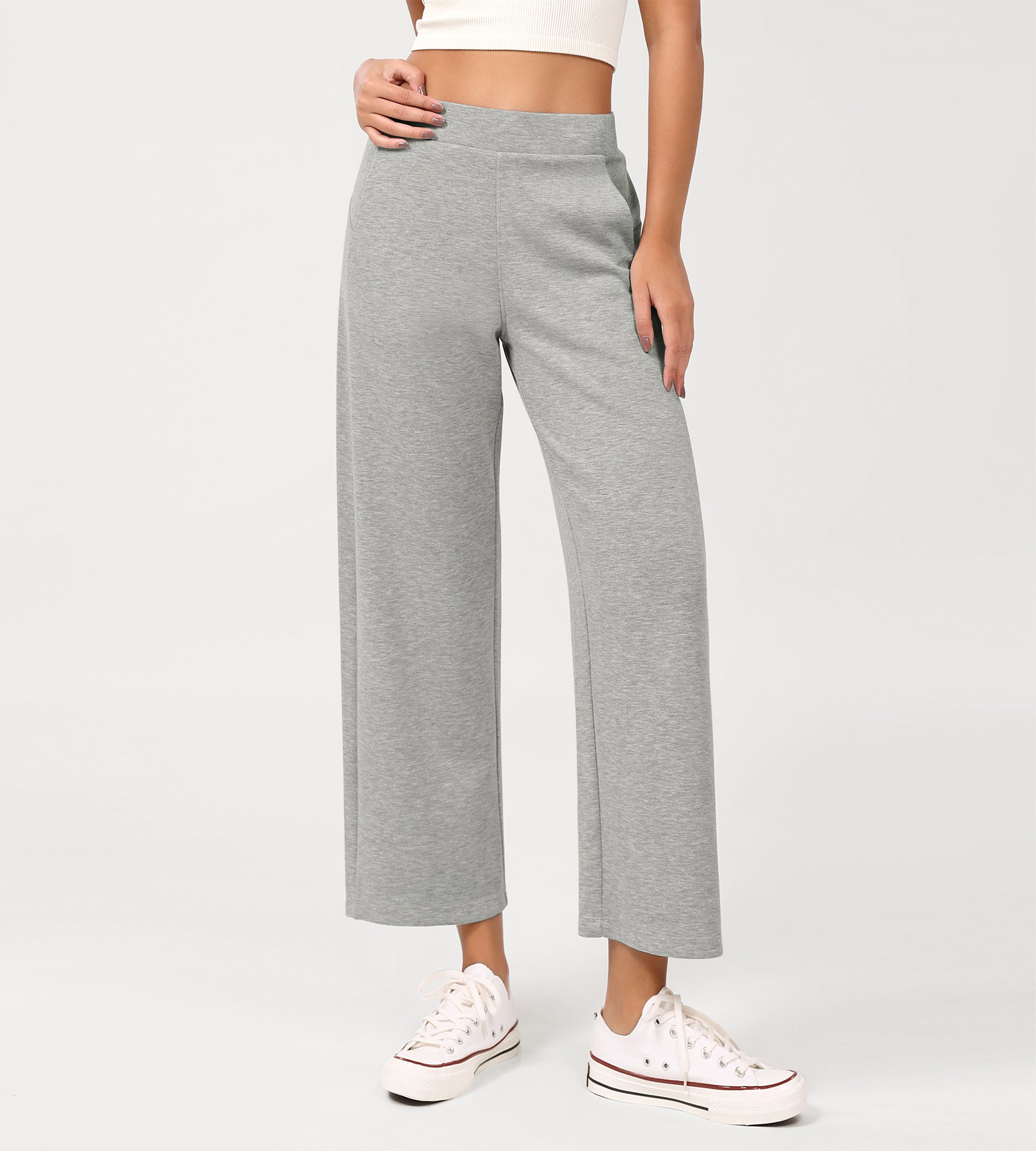 Modal Soft Relaxed Cropped Pants - ododos