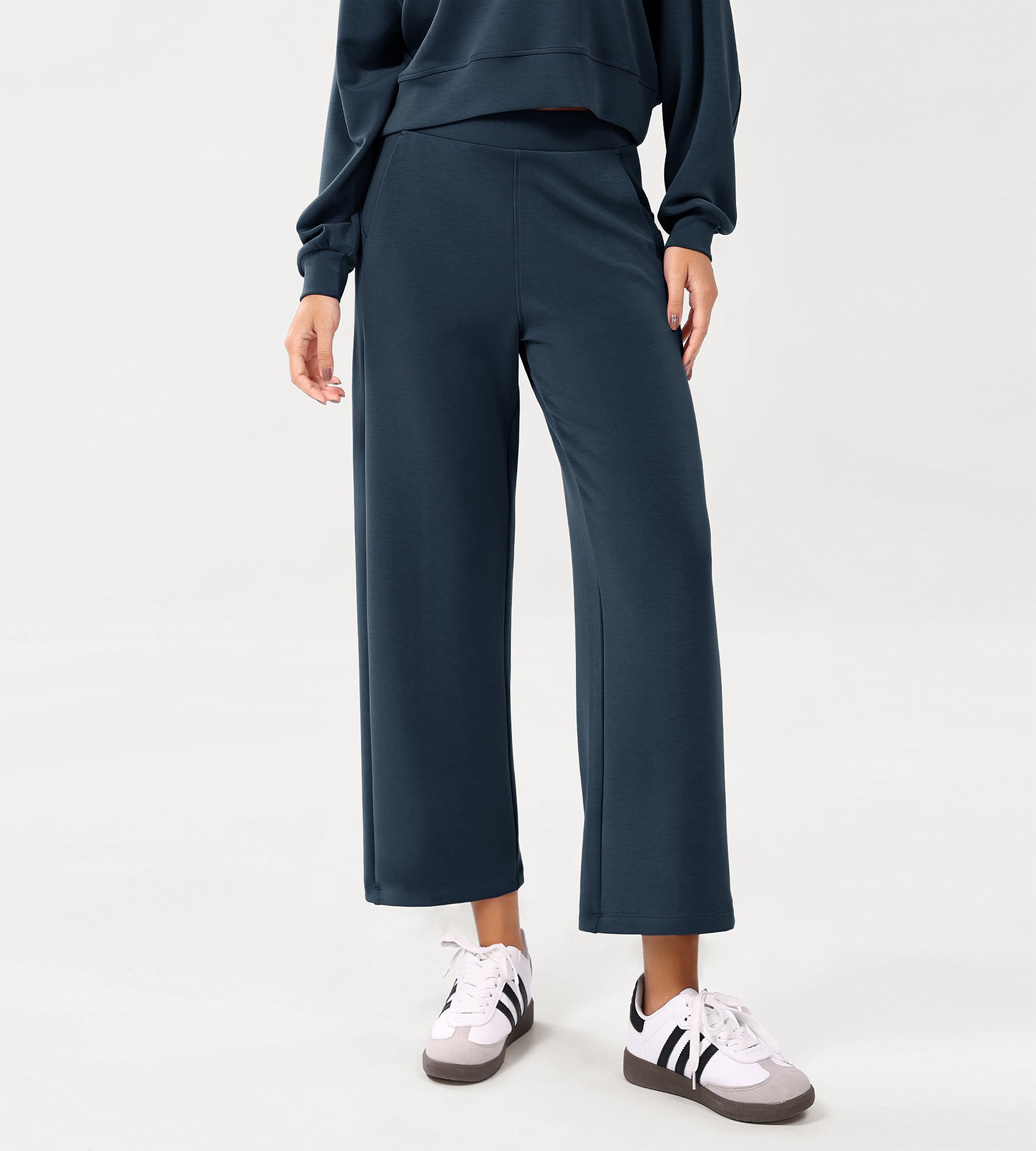 Modal Soft Relaxed Cropped Pants - ododos