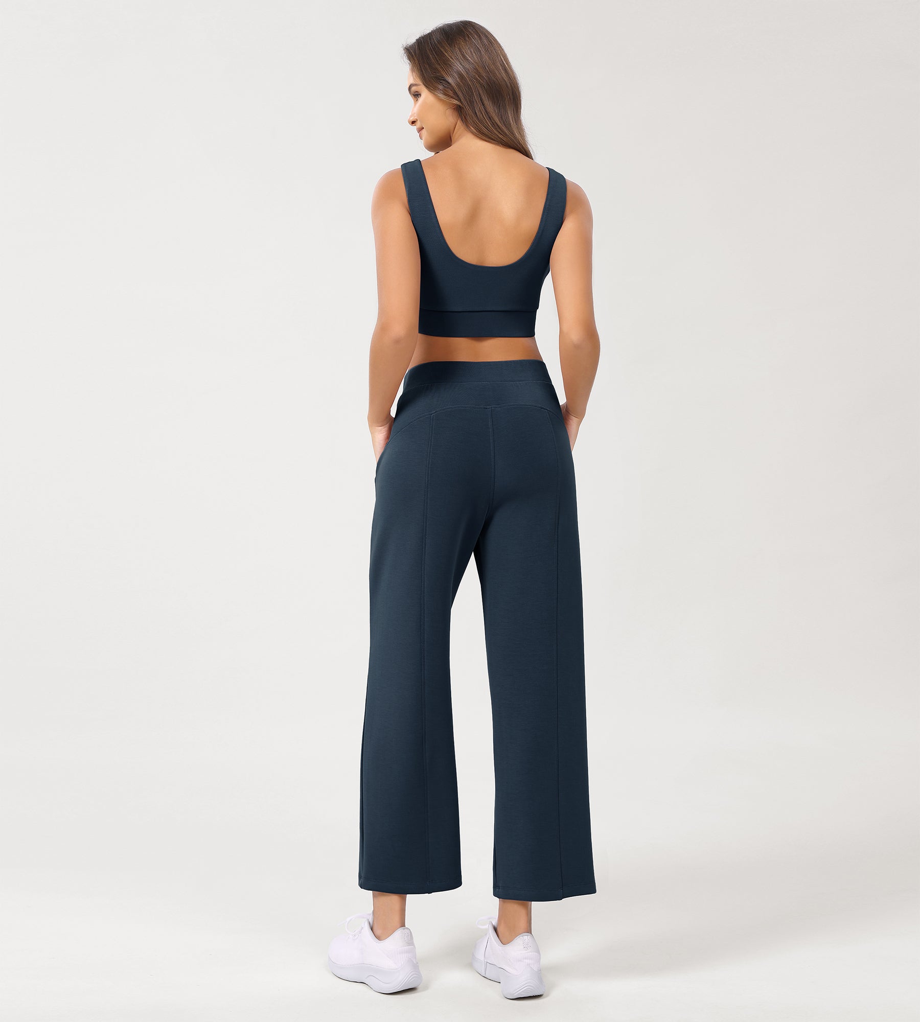 Modal Soft Relaxed Cropped Pants - ododos