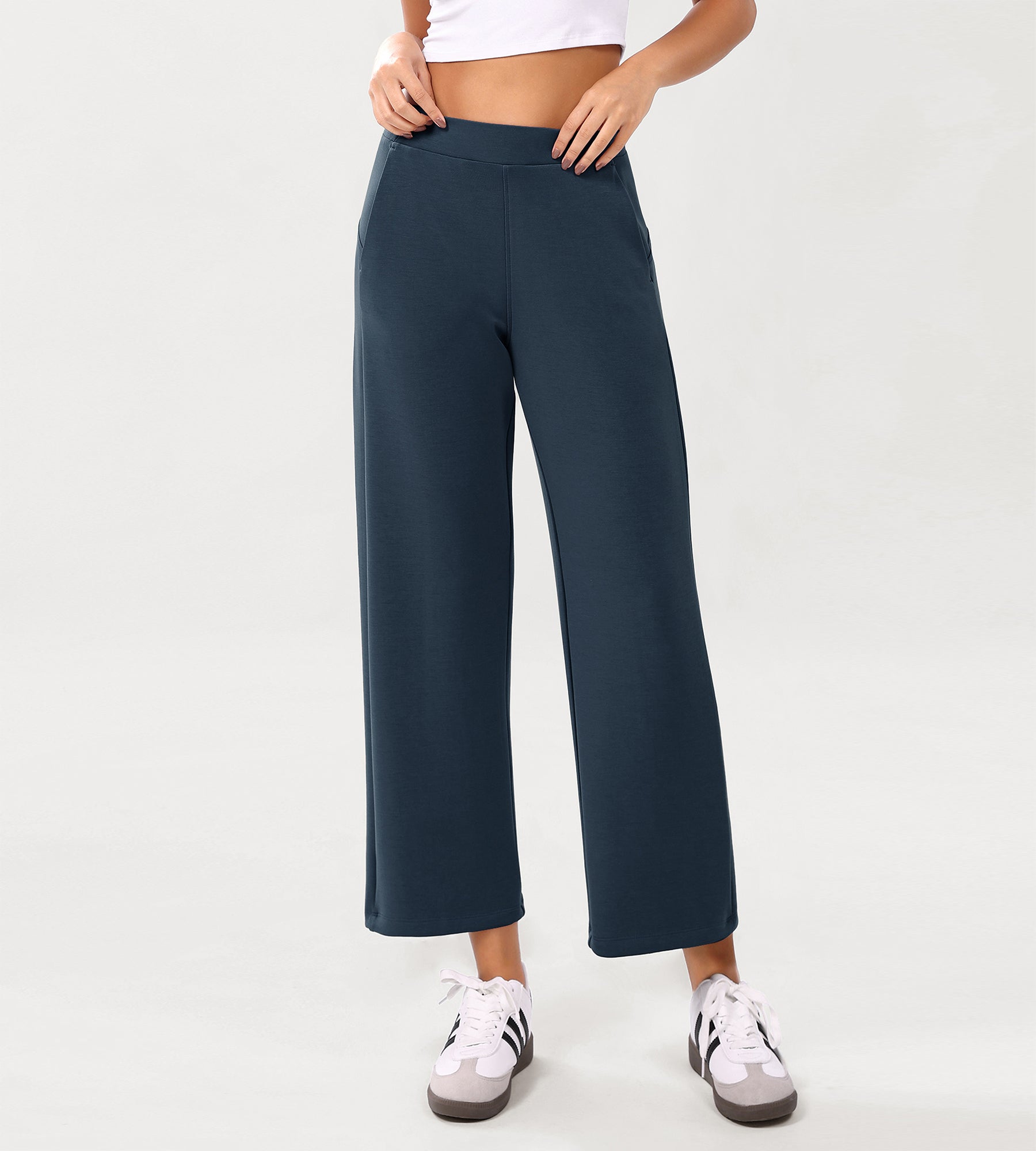 Modal Soft Relaxed Cropped Pants - ododos