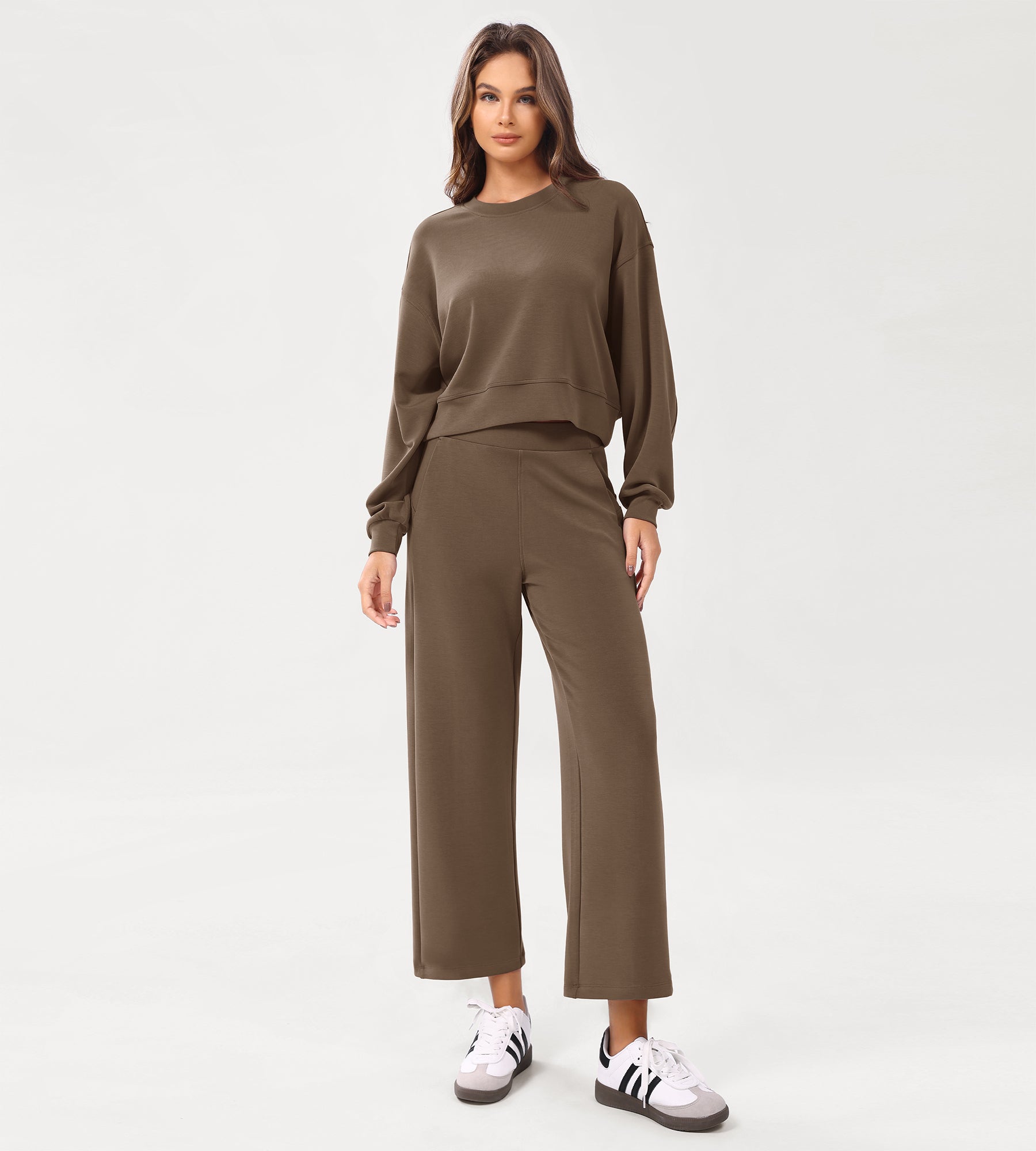 Modal Soft Relaxed Cropped Pants - ododos