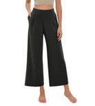 Modal Soft Wide Leg Cropped Casual Pants - ododos