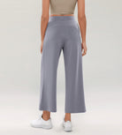 Modal Soft Wide Leg Cropped Casual Pants - ododos