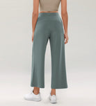 Modal Soft Wide Leg Cropped Casual Pants - ododos