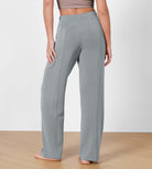 Women's Modal Soft Wide Leg Elastic High Waist Lounge Pants with Pockets - ododos