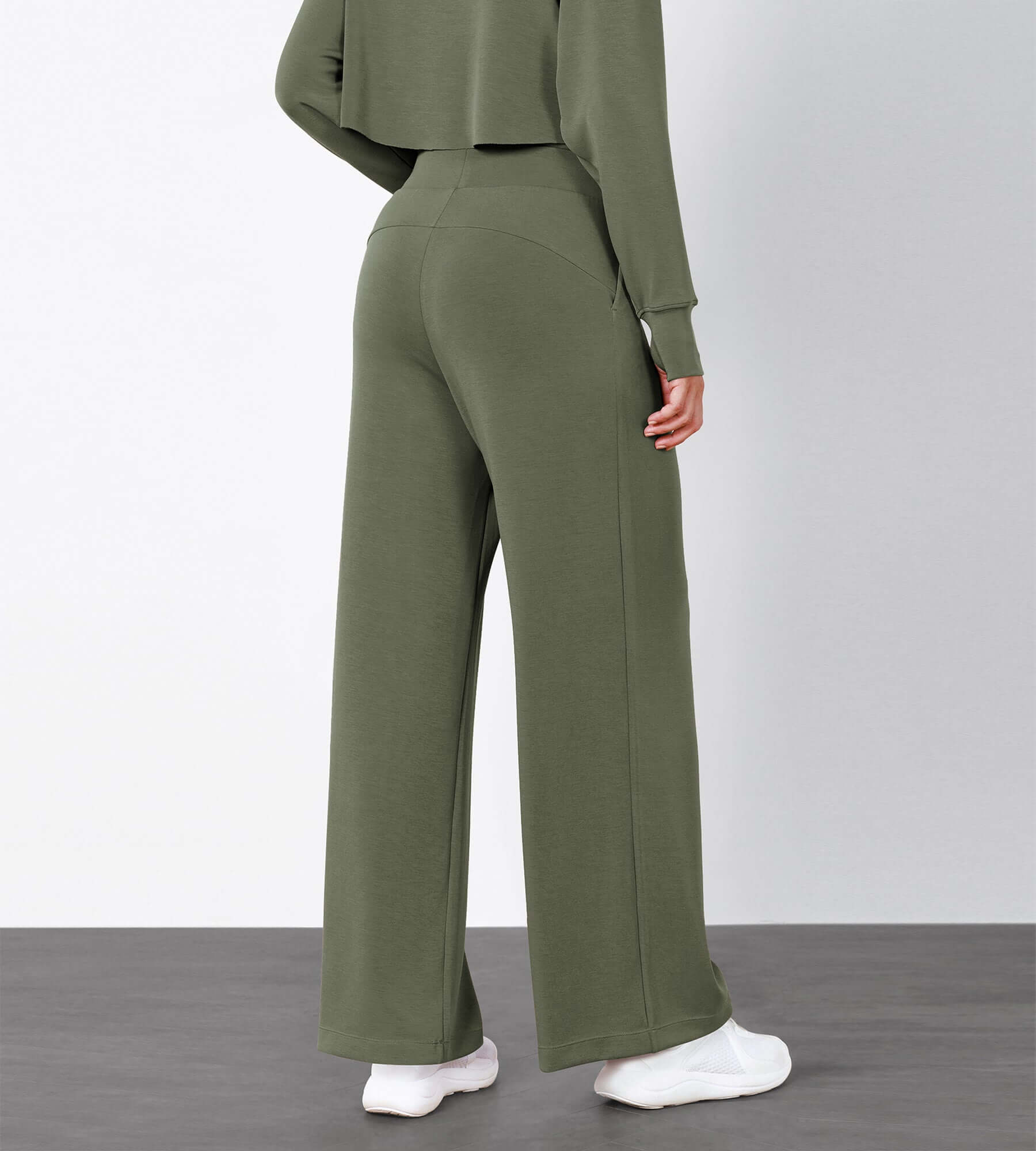 Soft High Waist Wide Leg Pants with Pockets – ododos