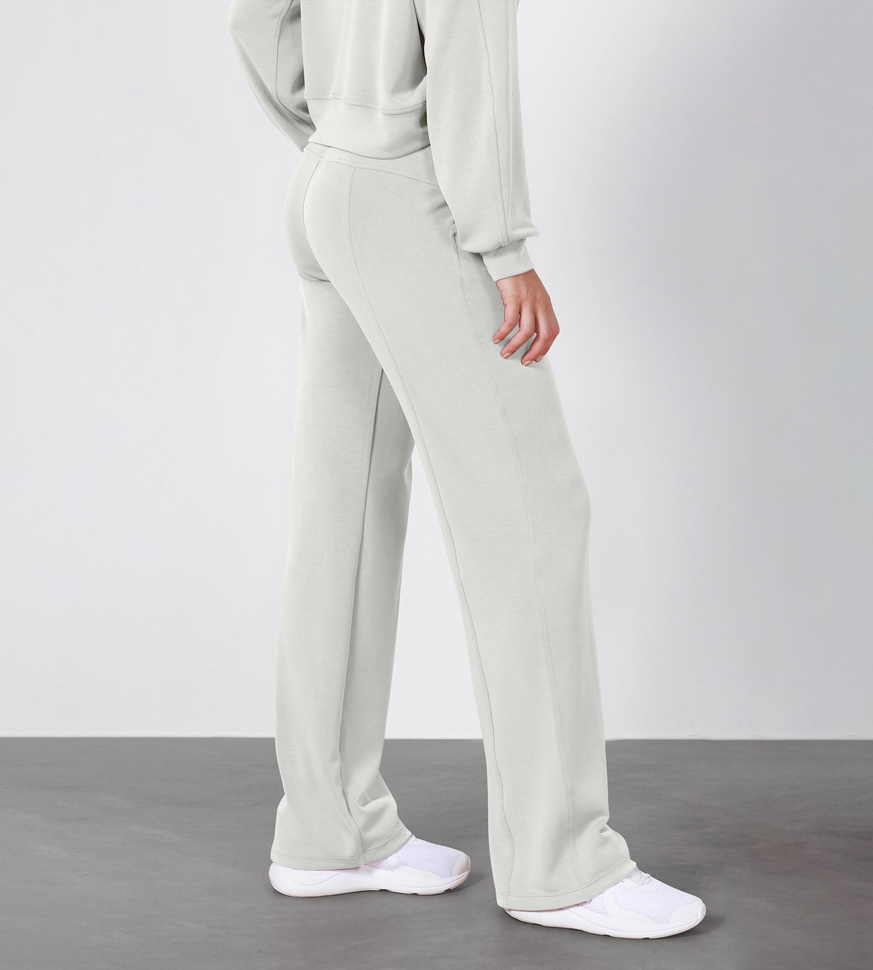 27 Adjustable Shockcord High Waist Casual Lounge Pants with Pockets - ododos