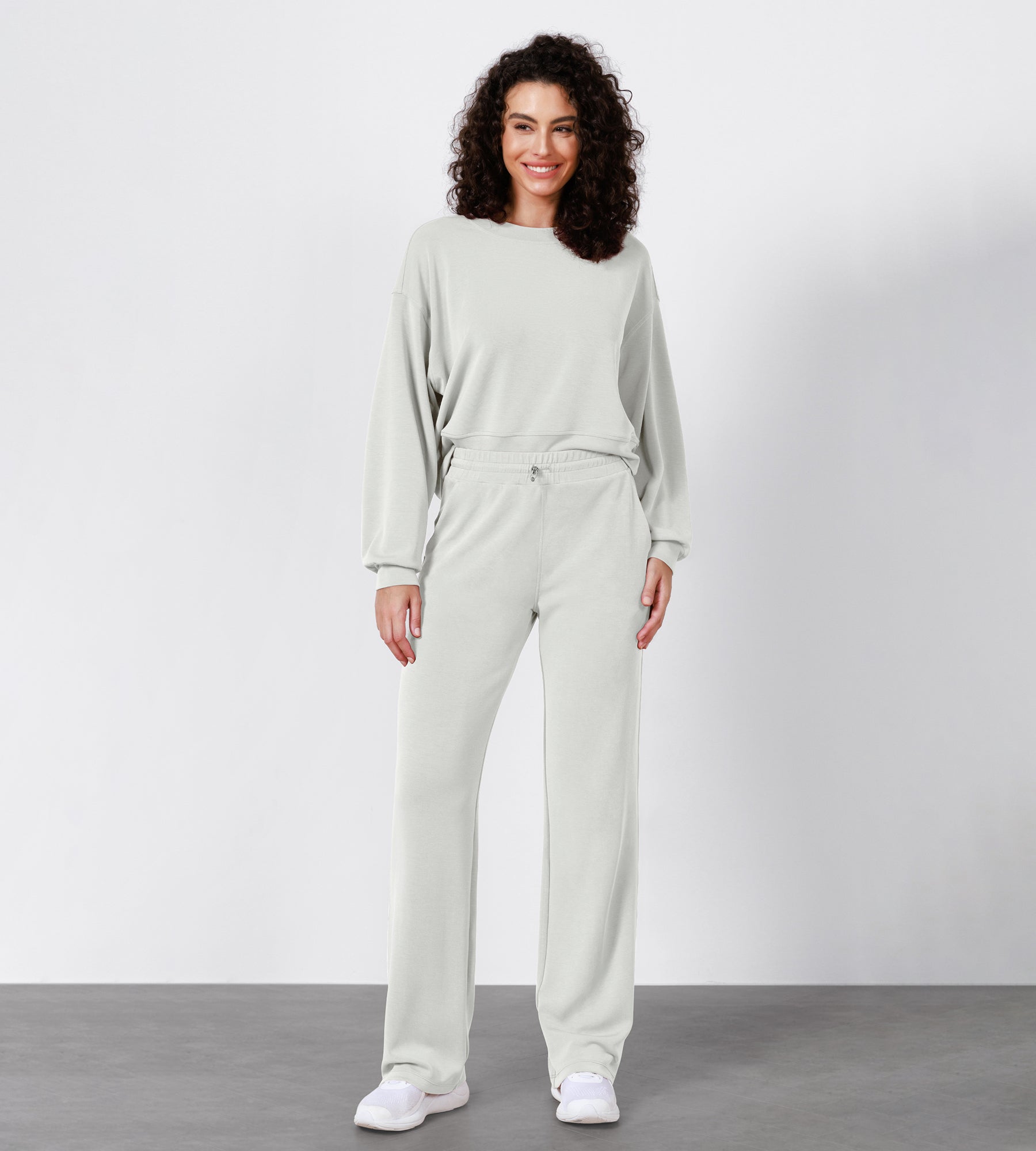 27 Adjustable Shockcord High Waist Casual Lounge Pants with Pockets - ododos