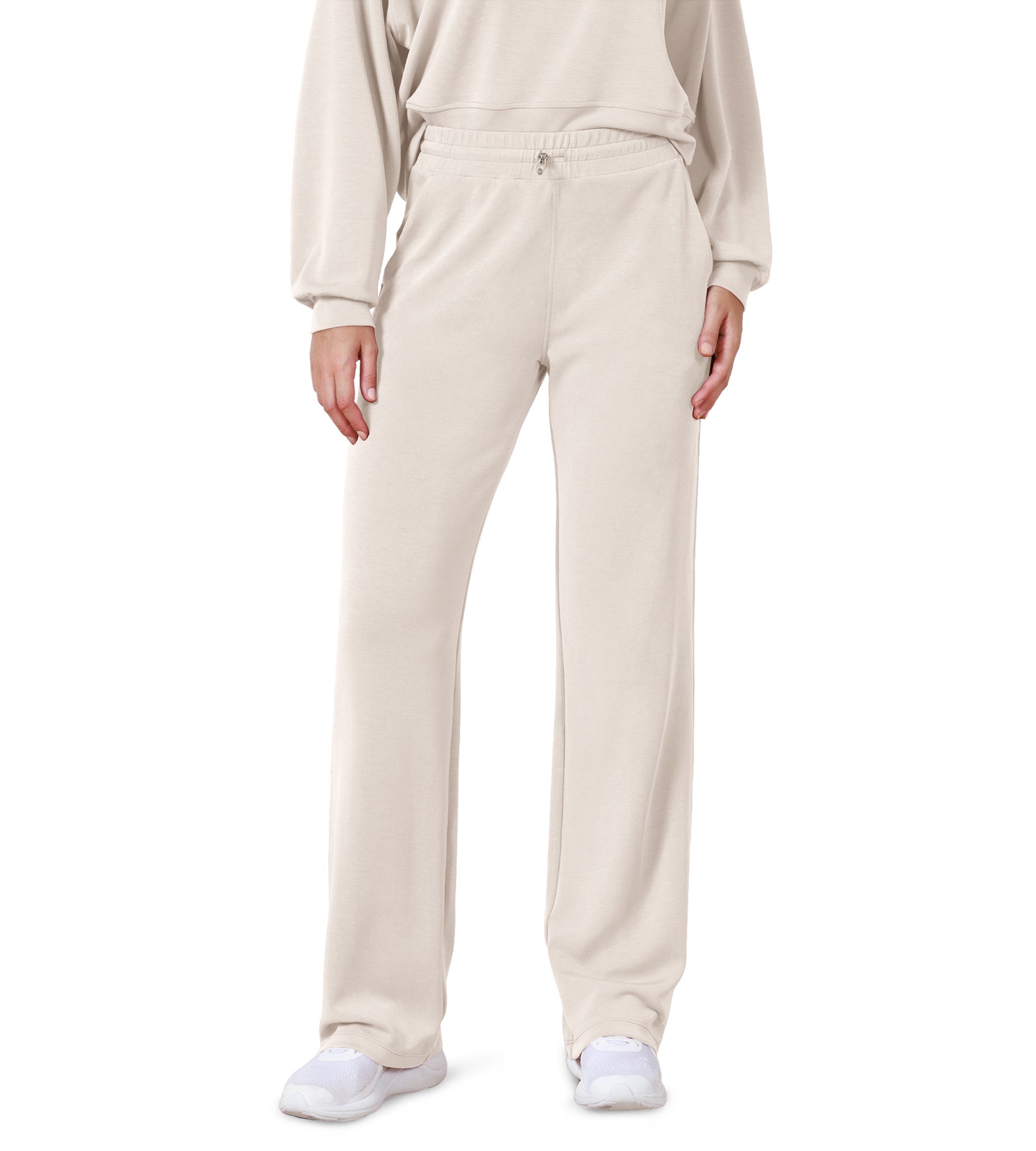 27 Adjustable Shockcord High Waist Casual Lounge Pants with Pockets - ododos