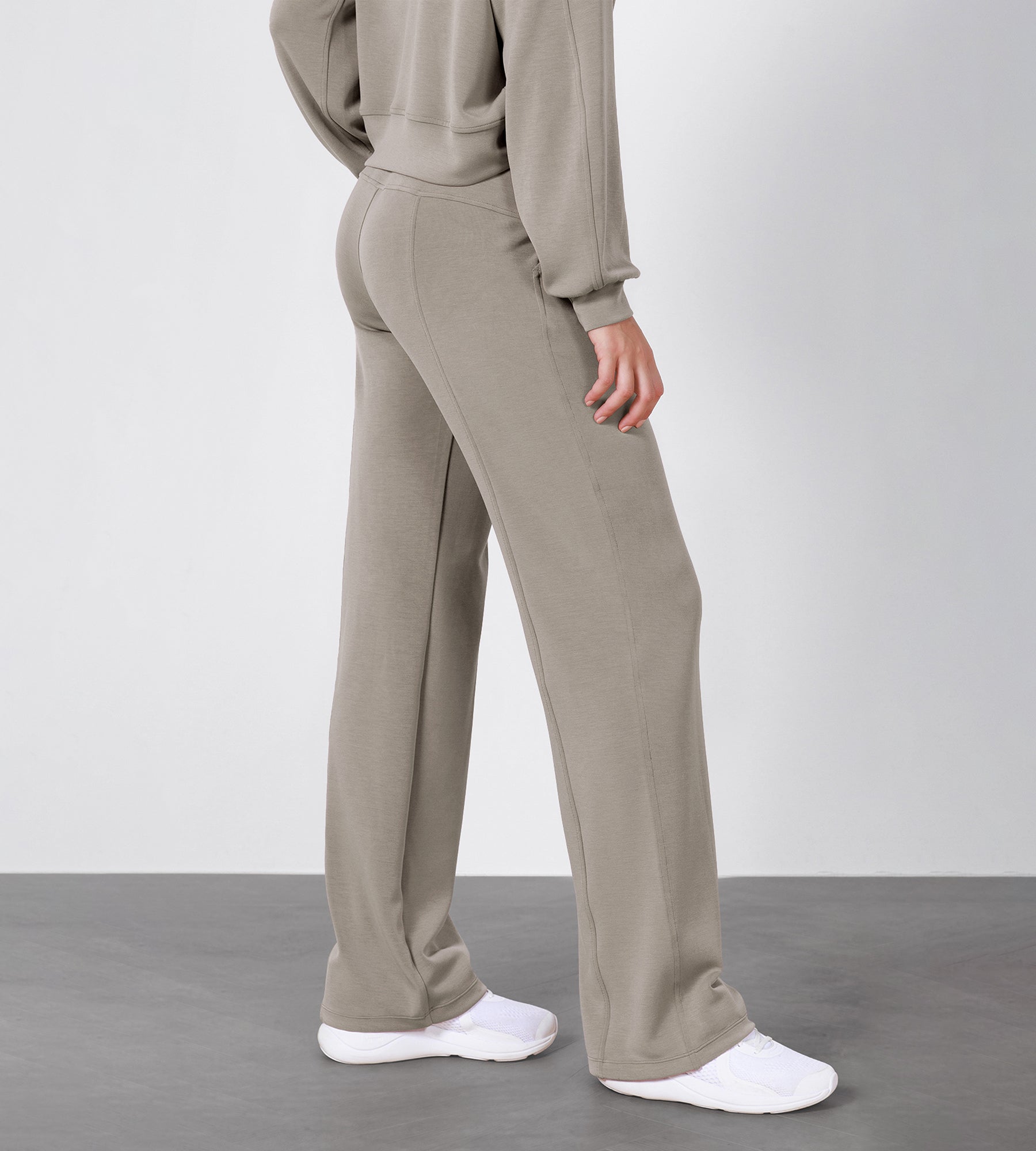 27 Adjustable Shockcord High Waist Casual Lounge Pants with Pockets - ododos